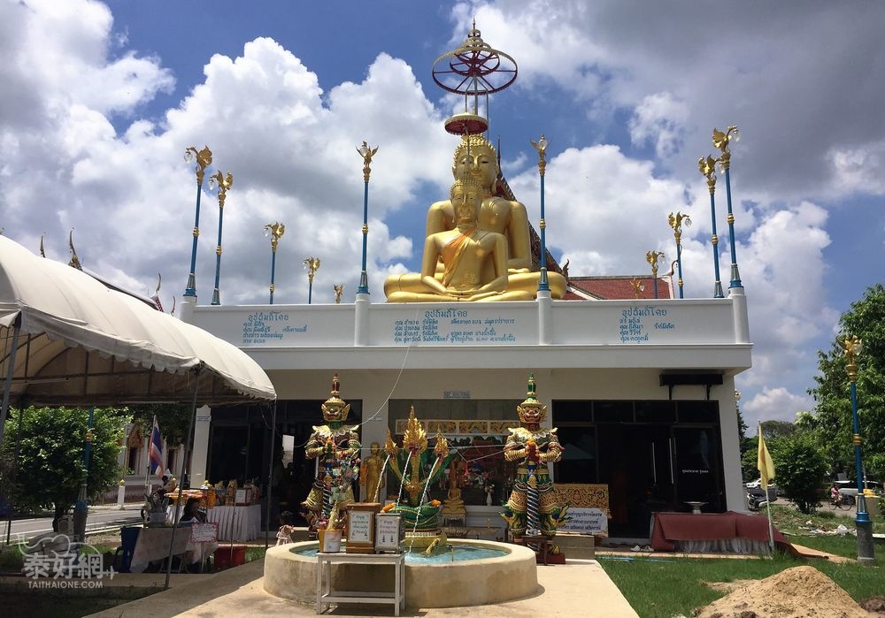 寺廟新修建的佛殿。