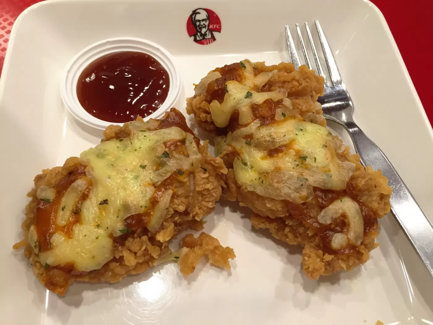 KFC好吃的起司炸雞。
