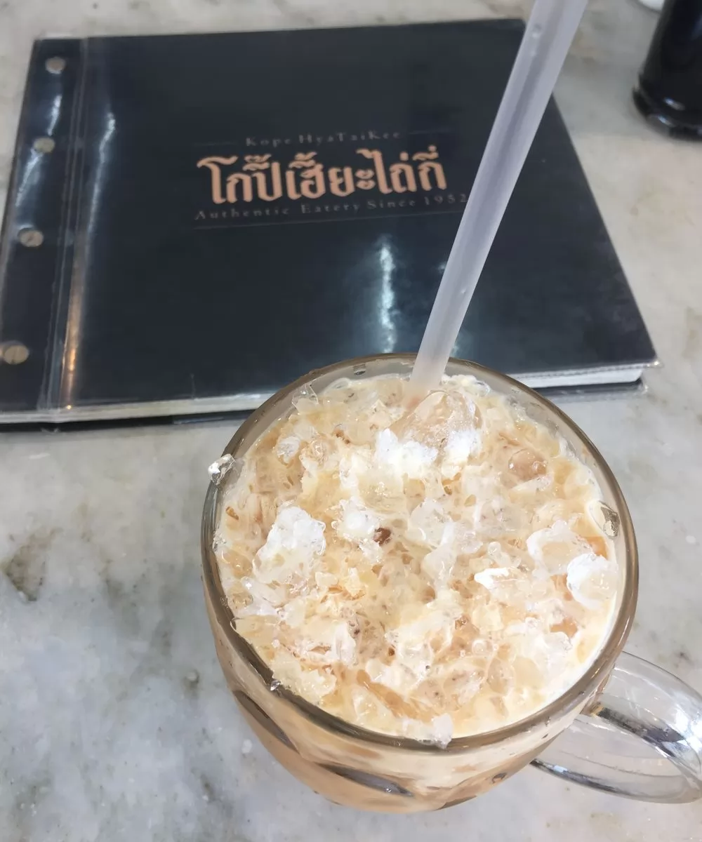 邢泰記的泰式奶茶。