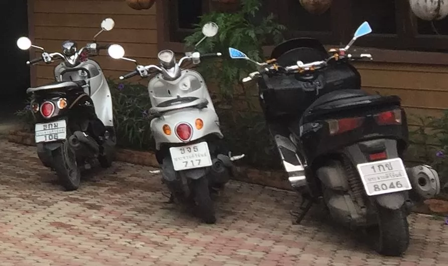 Scooter rented from a hotel in Hua Hin