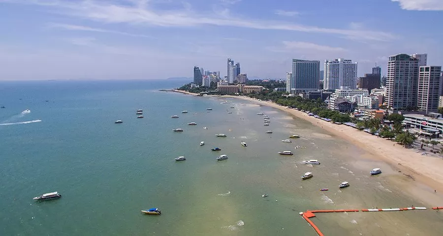 芭達雅海灘北段。