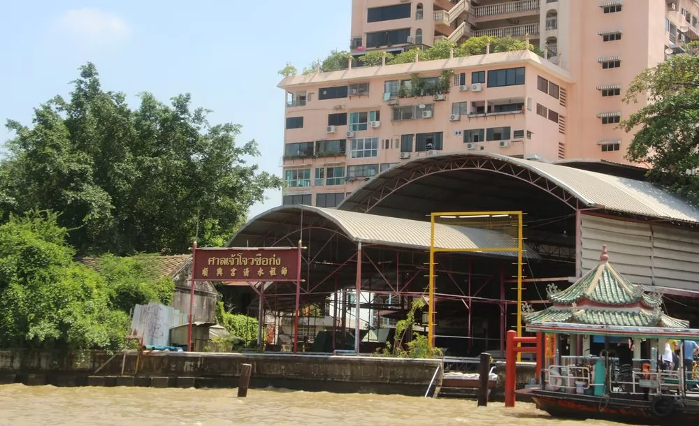 從湄南河看到的漢水祖師廟。