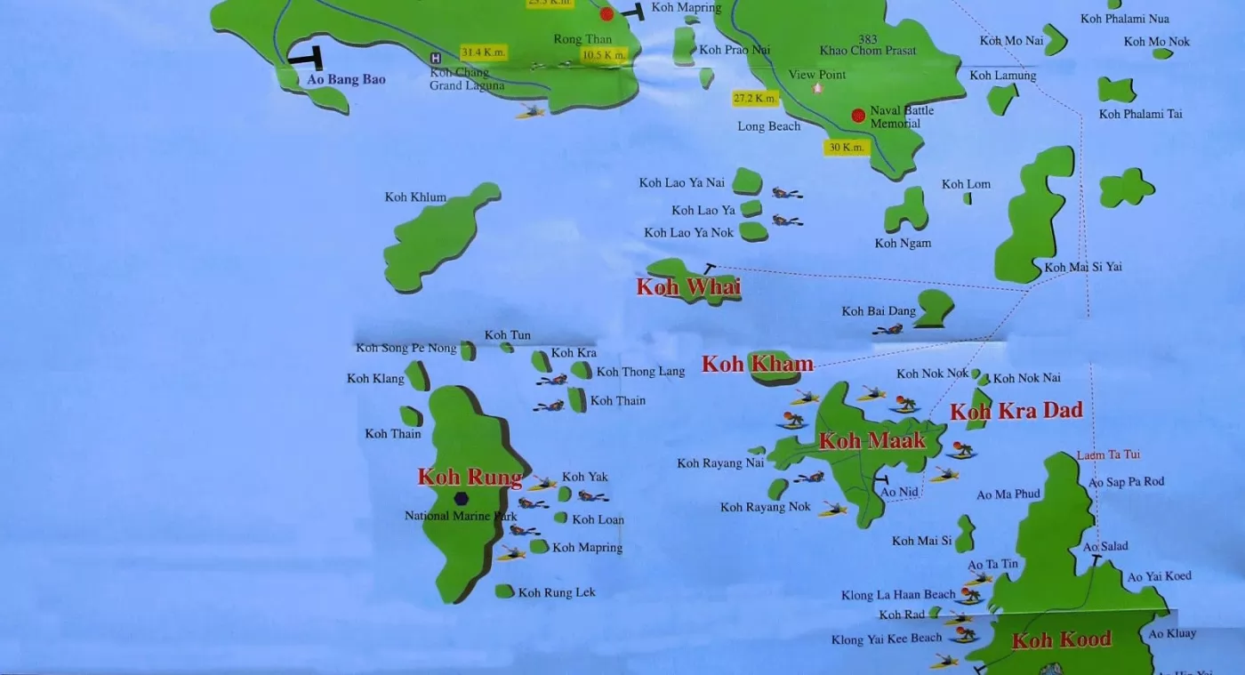 象島南方的各小島很適合浮潛。