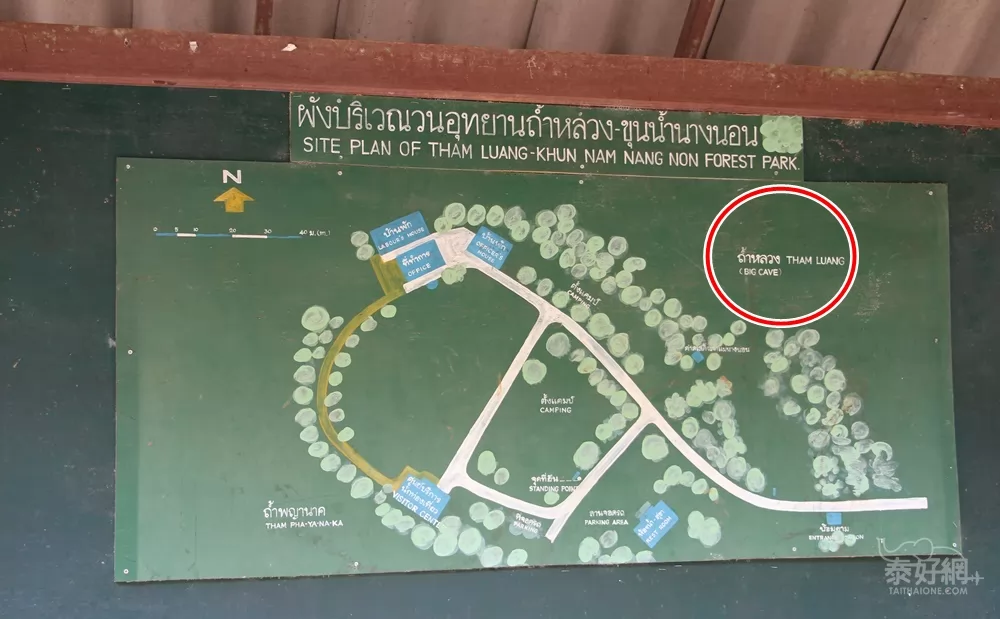 紅圈處就是睡美人洞穴。