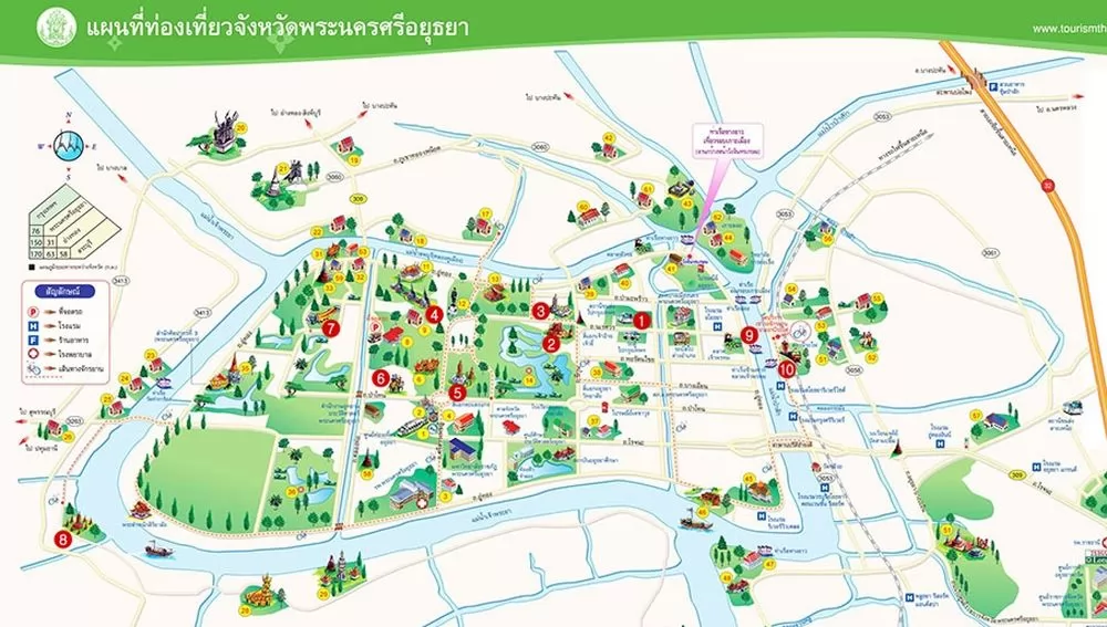 泰客的騎遊路線圖。