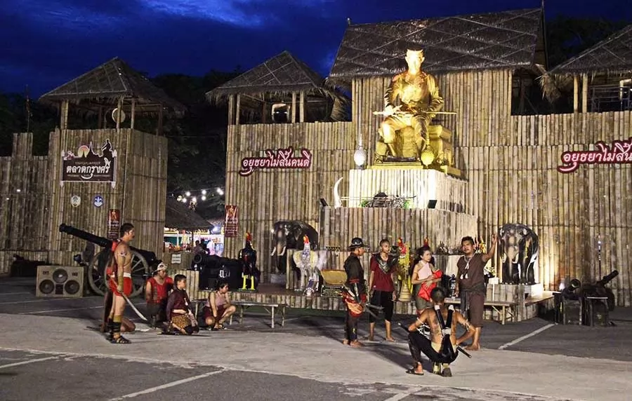 大城時代古裝劇的表演。