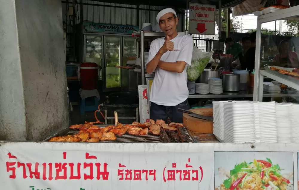 這裡的烤雞，好吃！