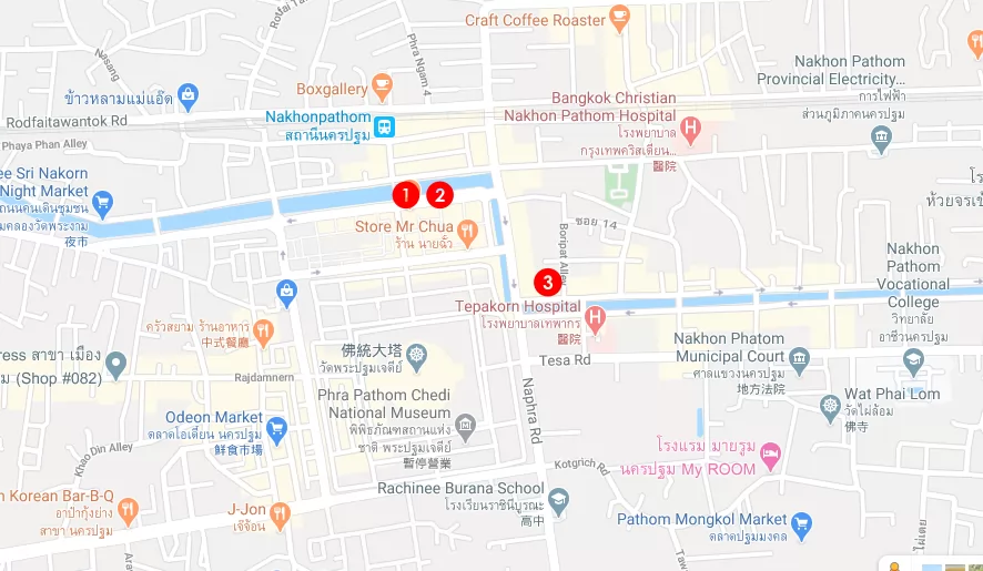 3家平價老店位置圖。