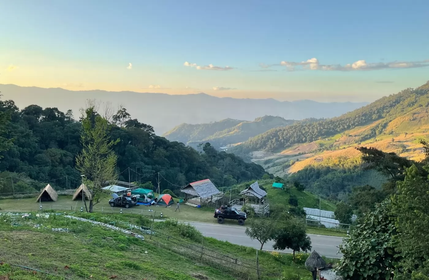 這裡可以欣賞到美麗山景。