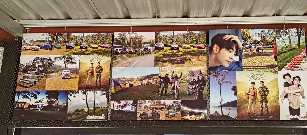 泰國電影在這裡拍片的場記照片。