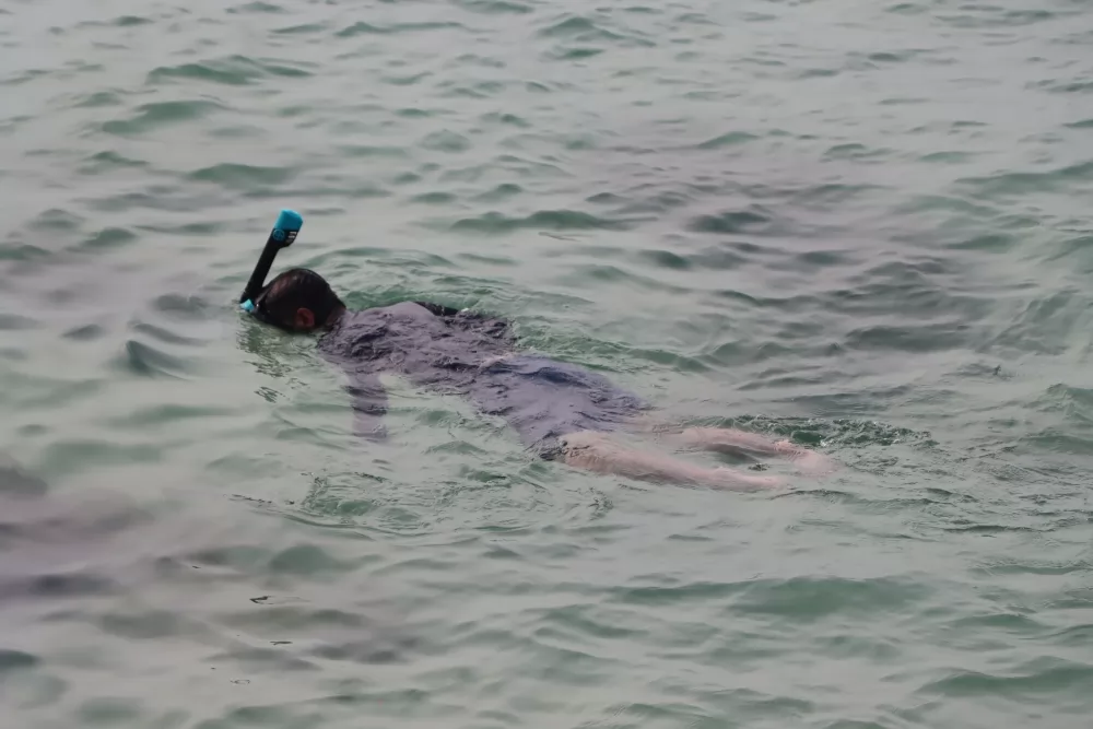 Sangwan Beach also offers snorkeling