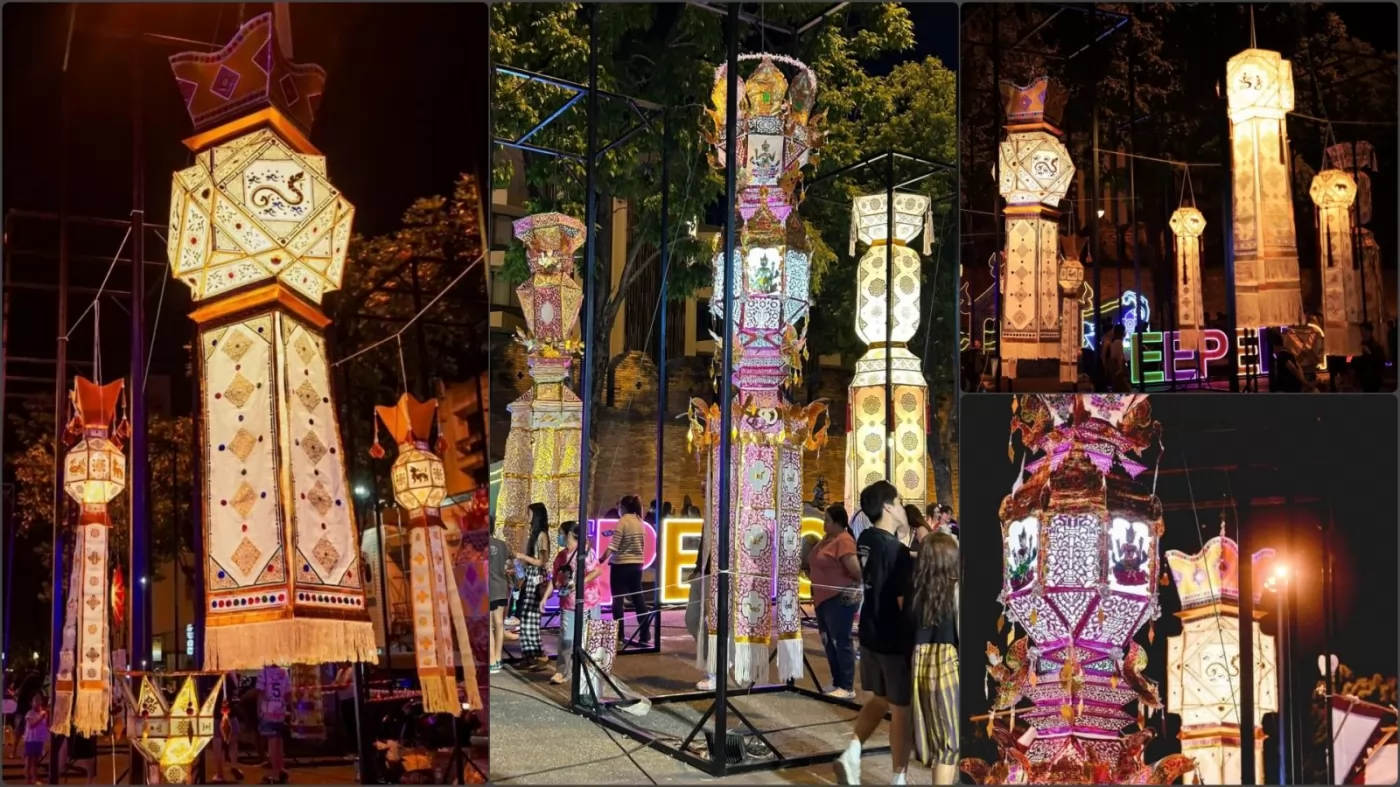 Long lanterns created for the competition